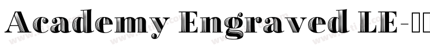 Academy Engraved LE字体转换